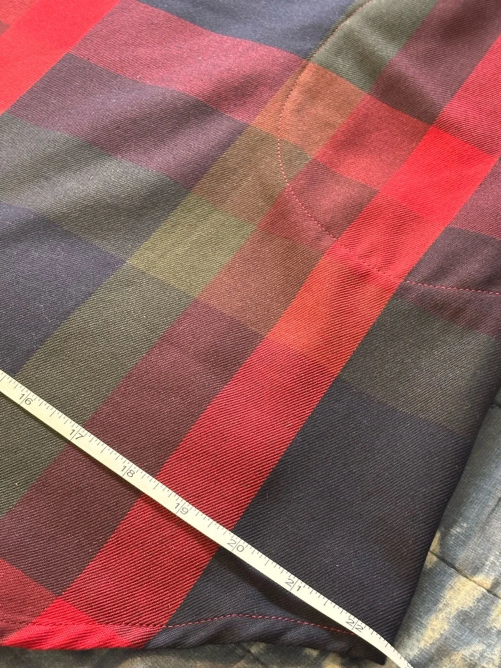 🌸 Cupshe Buffalo Plaid Flannel-Style Mini Shirt Dress Size Small